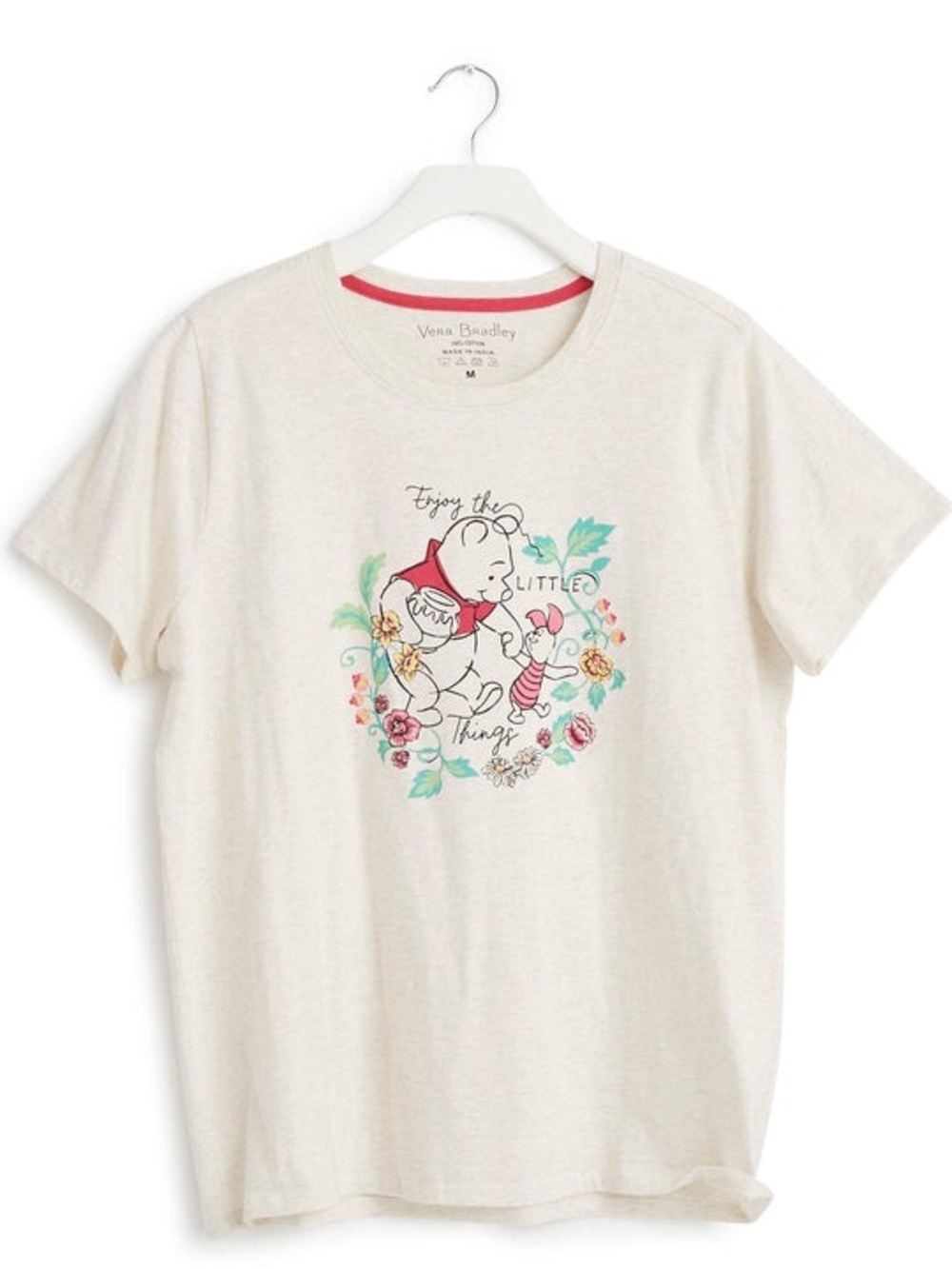 Vera Bradley Disney Winnie the Pooh T-Shirt Womens Small Enjoy the Little Things